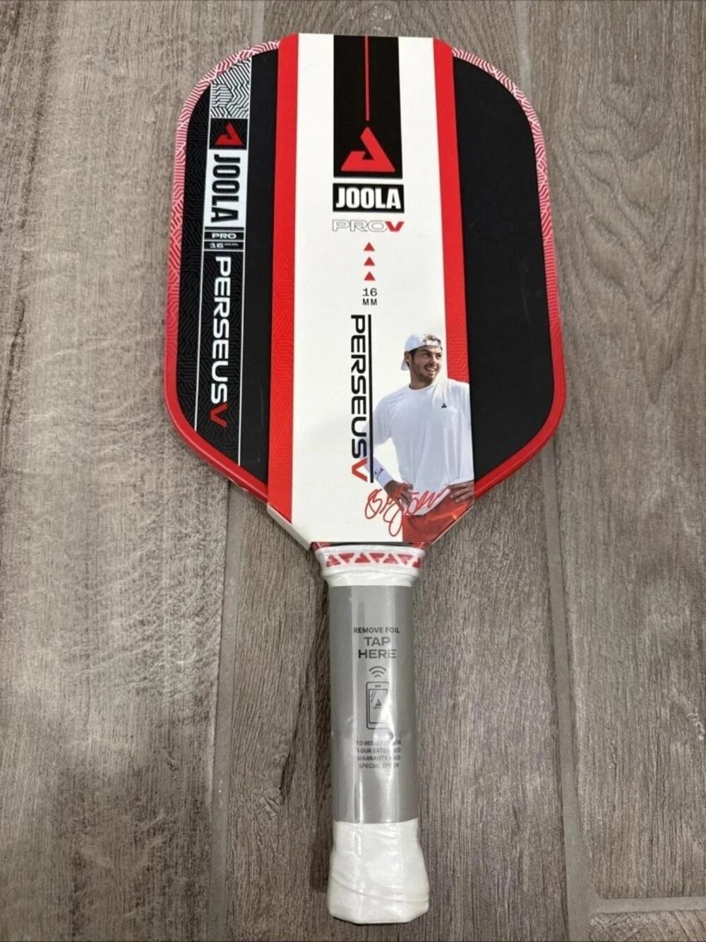 Joola Ben Johns Perseus Pro V 16mm Pickleball Paddle Red NEW Factory sealed